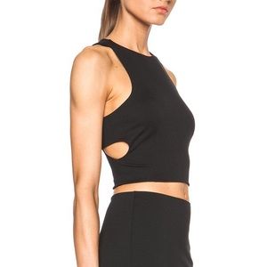 T by Alexander Wang cutout crop top